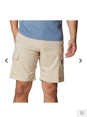 Columbia khaki Hybrid Men's Cargo Shorts Utility Pockets and Drawstring Waist